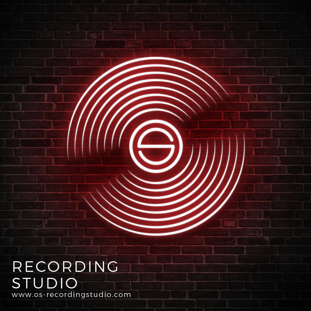 Os Recording Studio neon image